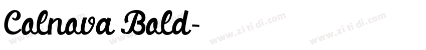 Colnova Bold字体转换